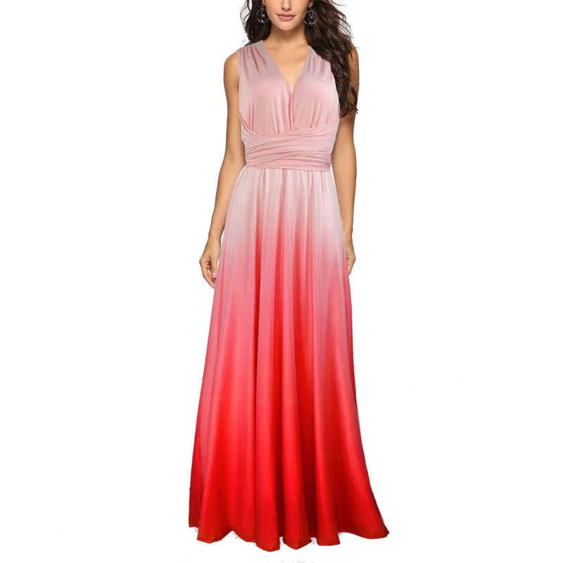 Sexy backless multi-way wrap floor-length dress | transformer evening gowns long prom dress