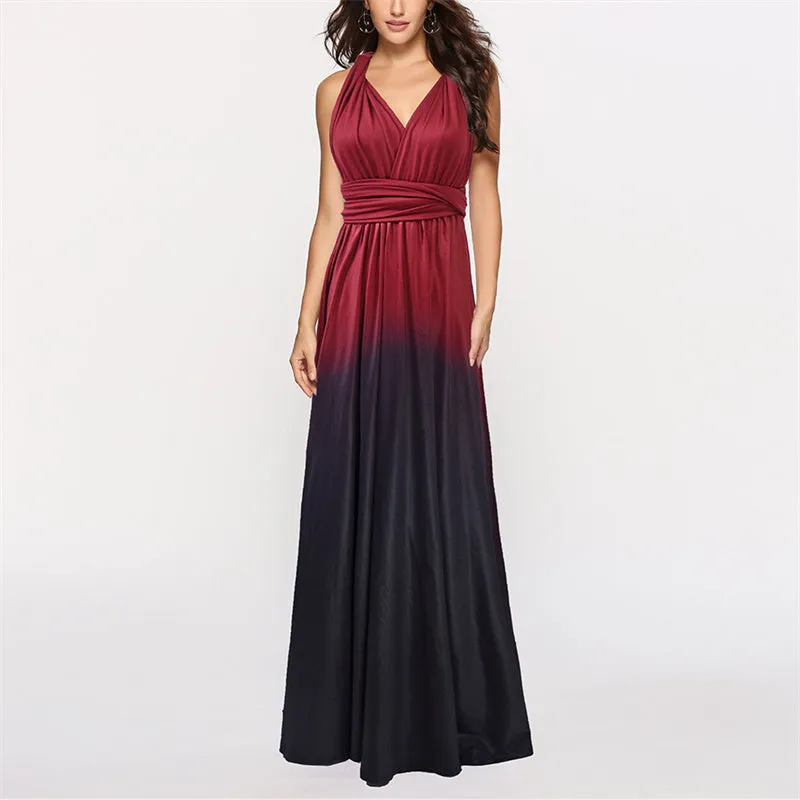 Sexy backless multi-way wrap floor-length dress | transformer evening gowns long prom dress