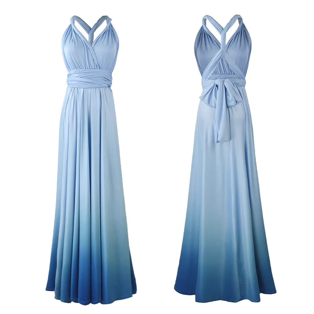 Sexy backless multi-way wrap floor-length dress | transformer evening gowns long prom dress