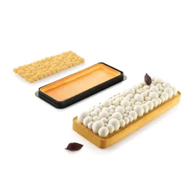 SILIKOMART Bubble Rectangular Tart Ring Kit (Silicone Mould   Ring)