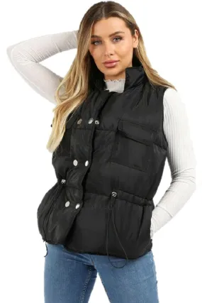 Sleeveless Quilted Gilet Coat