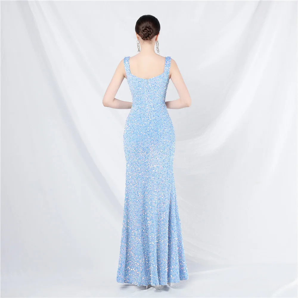 Stunning Handmade Sequin Long Evening Dress