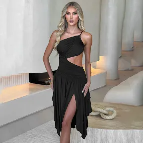 Stunning Shoulder Hollow Backless High Waist Short Dress – Bold Street Hipster Fashion