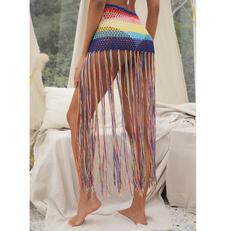 Sun Protection Crochet Hollow Out Half Skirt