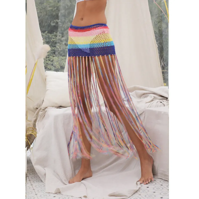 Sun Protection Crochet Hollow Out Half Skirt