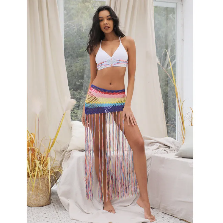 Sun Protection Crochet Hollow Out Half Skirt