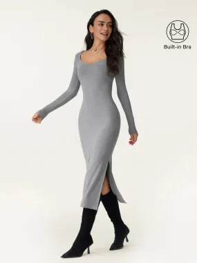 Sweetheart Neckline Midi Brami Dress