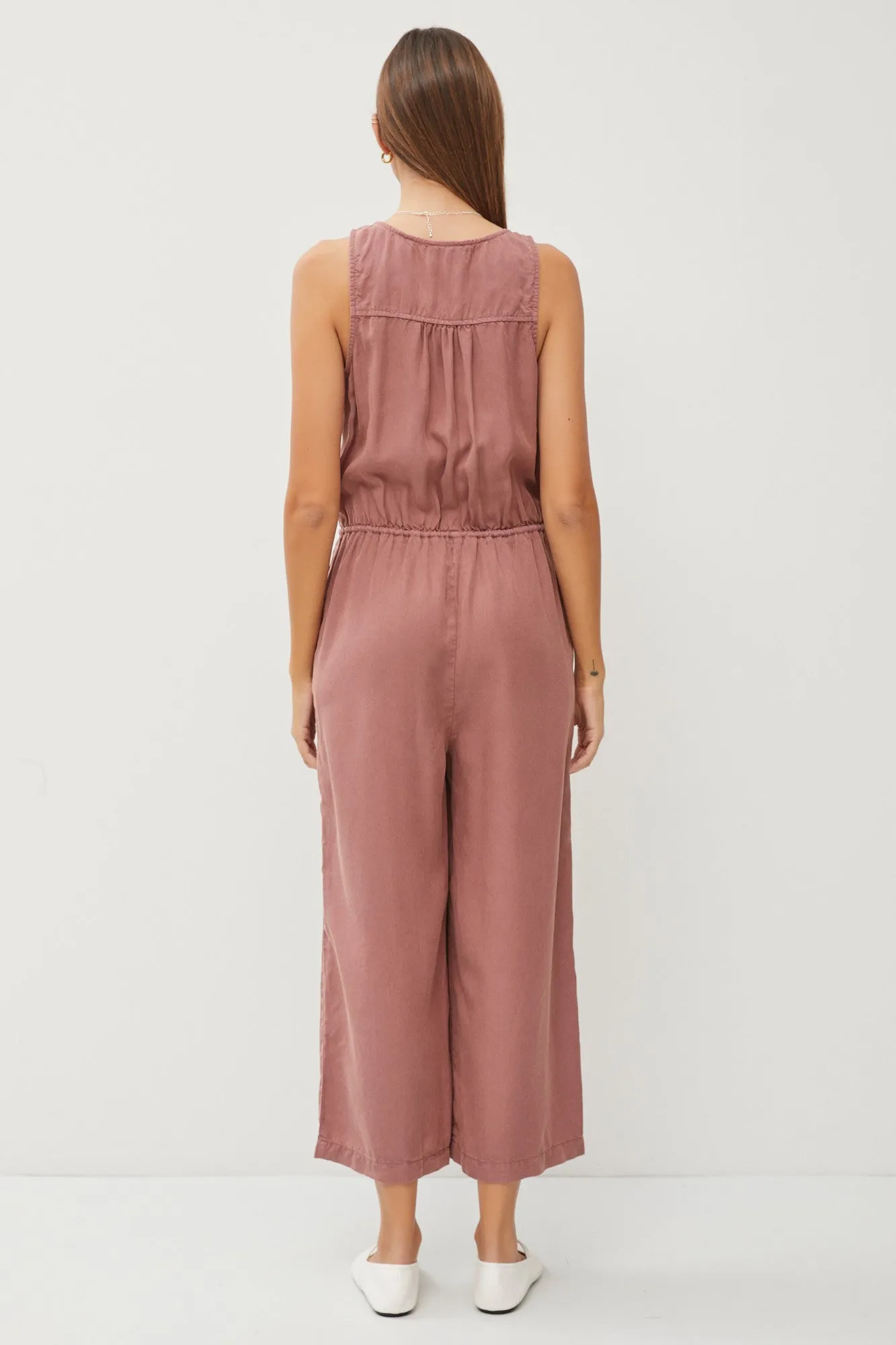 Tencel Wrap Jumpsuit Romper