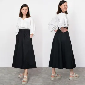 THE ASSEMBLY LINE • Elastic Waist Maxi Skirt Sewing Pattern (XS - L)