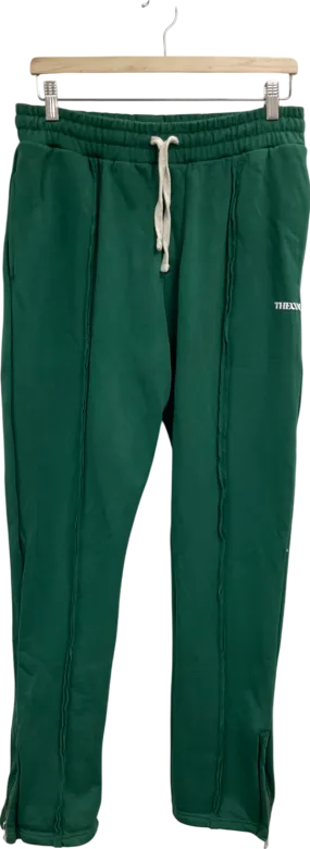 The Couture Club Green Raw Seam Straight Leg Joggers UK M