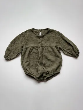 The Simple Folk Meadow Romper | Olive
