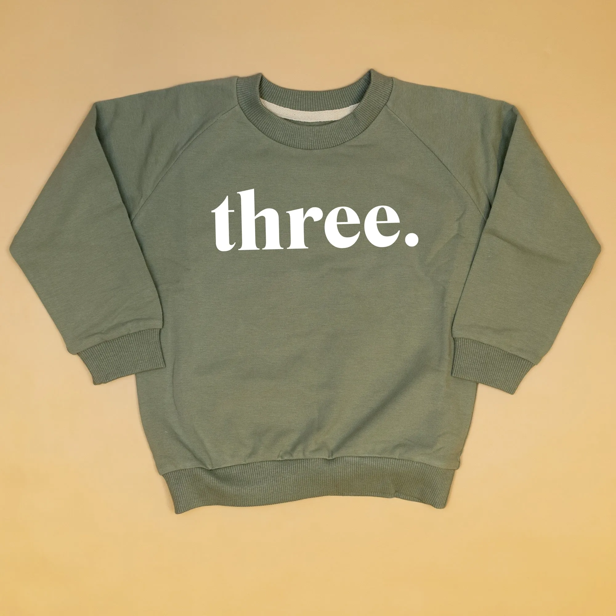 three. | 3rd Birthday Sweatshirt