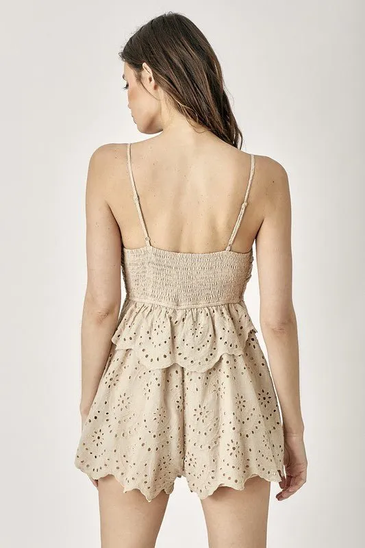 Tie Front Romper