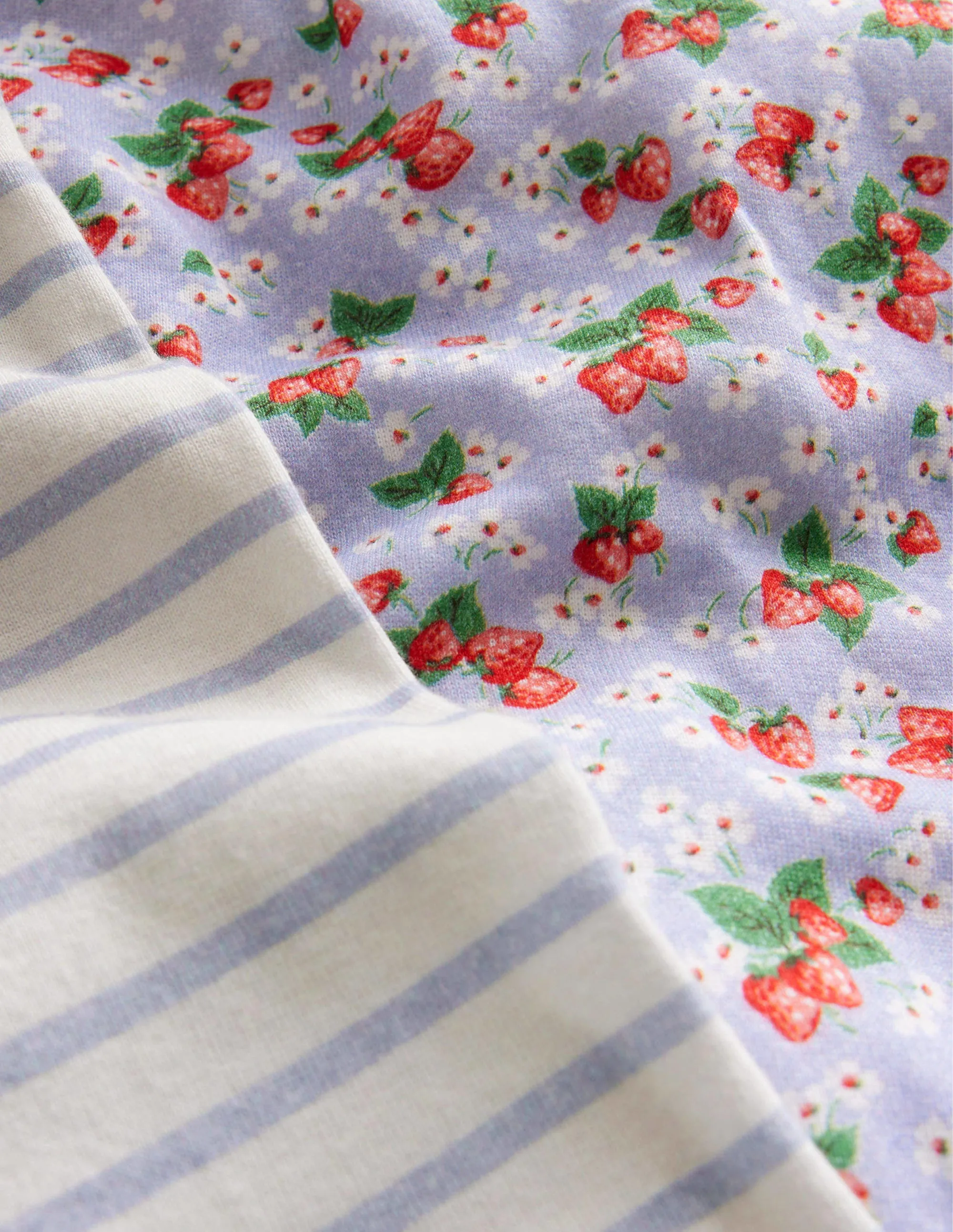 Twin Pack Snug Short Pyjamas-Surf Blue Floral
