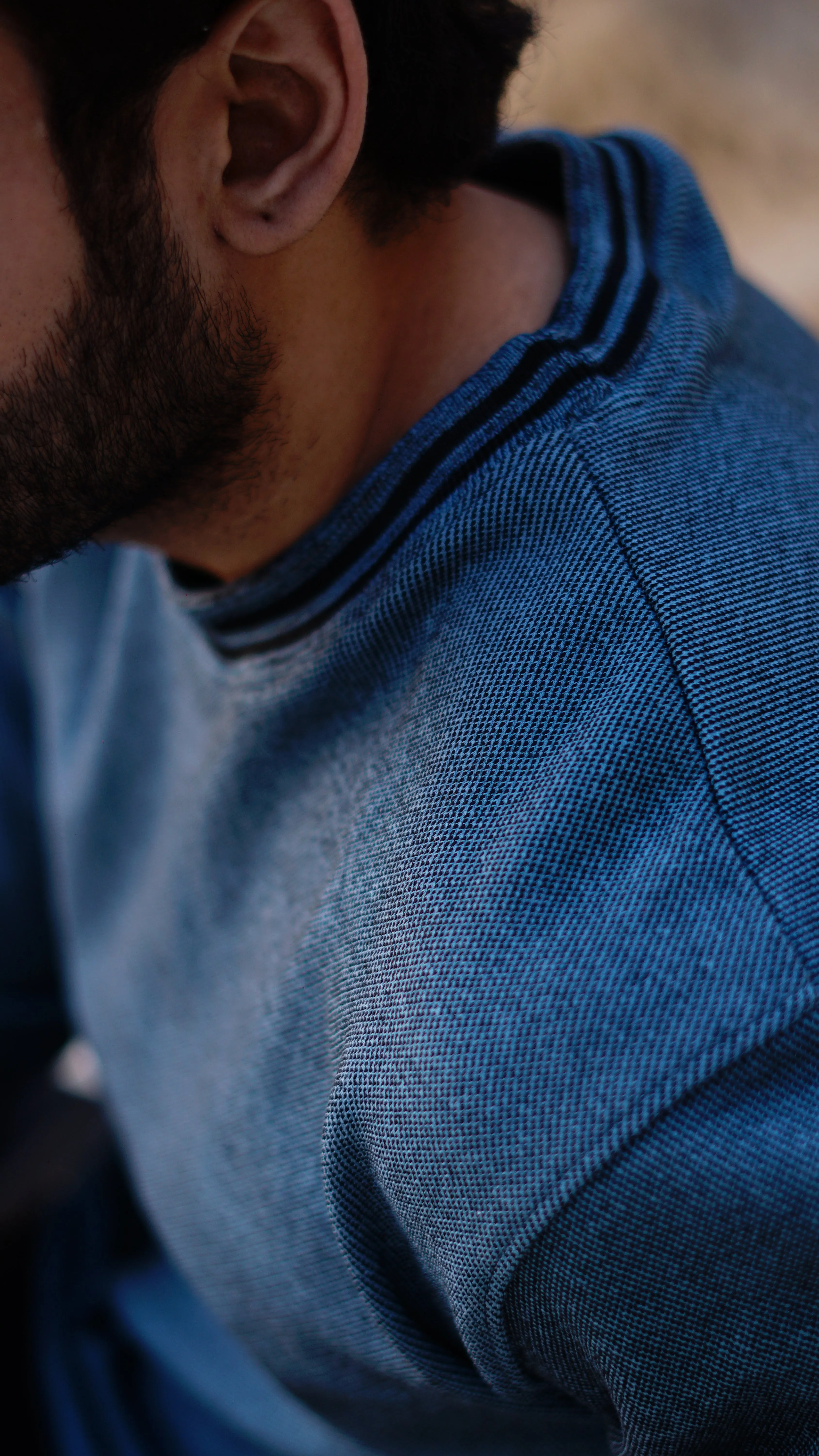 Twist Yarn Sweatshirts - Stylish & Comfortable Melanic Blue | The Divine Shop