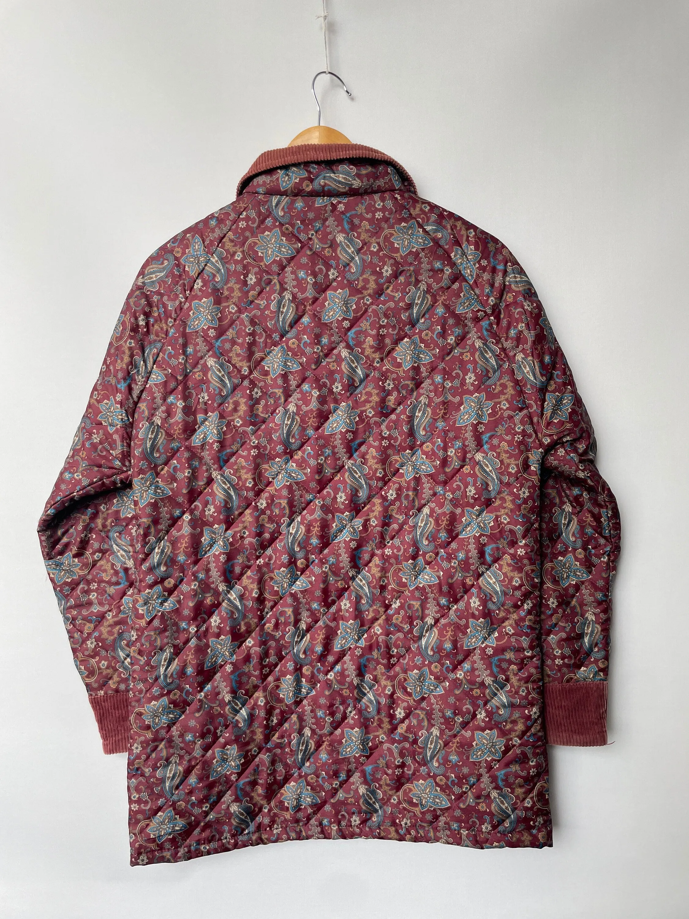 Vintage 1980s Quilted Jacket Paisley