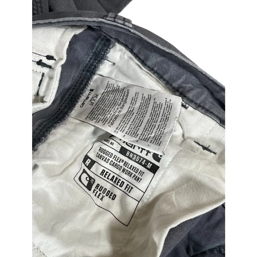 Vintage 2000's Carhartt Navy Workwear Rugged Flex Cargo Pants