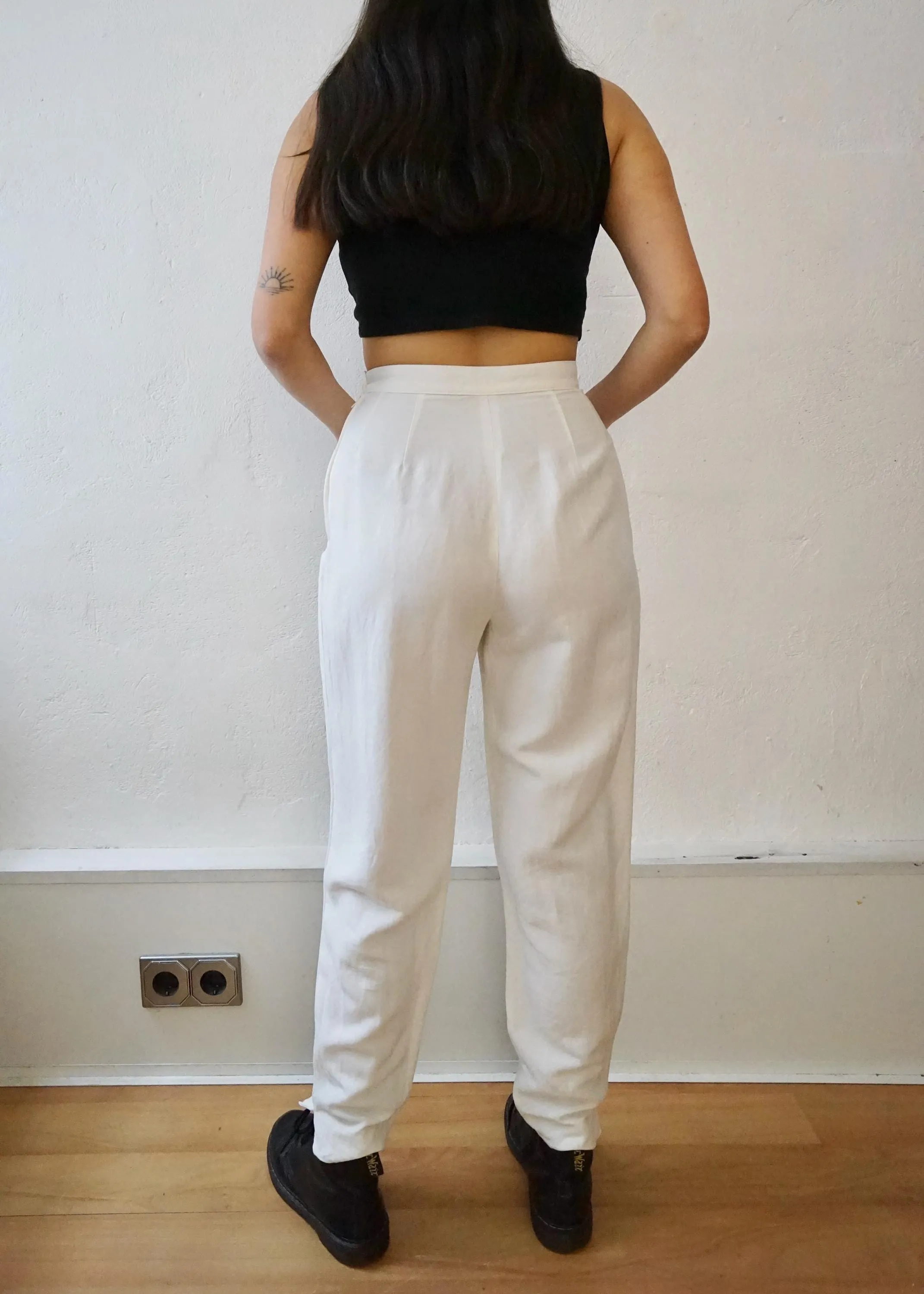 Vintage linen mix Pants size S