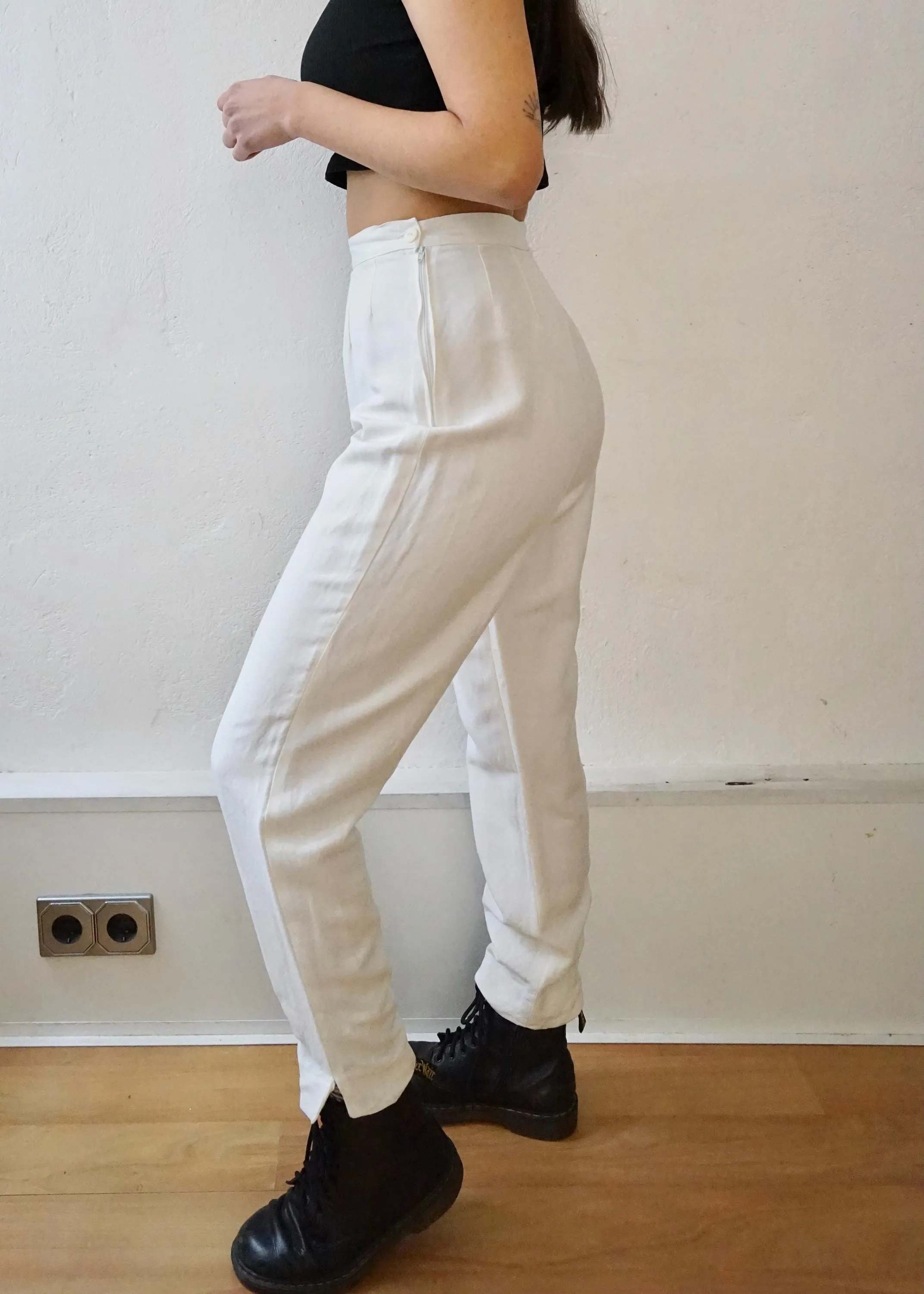Vintage linen mix Pants size S