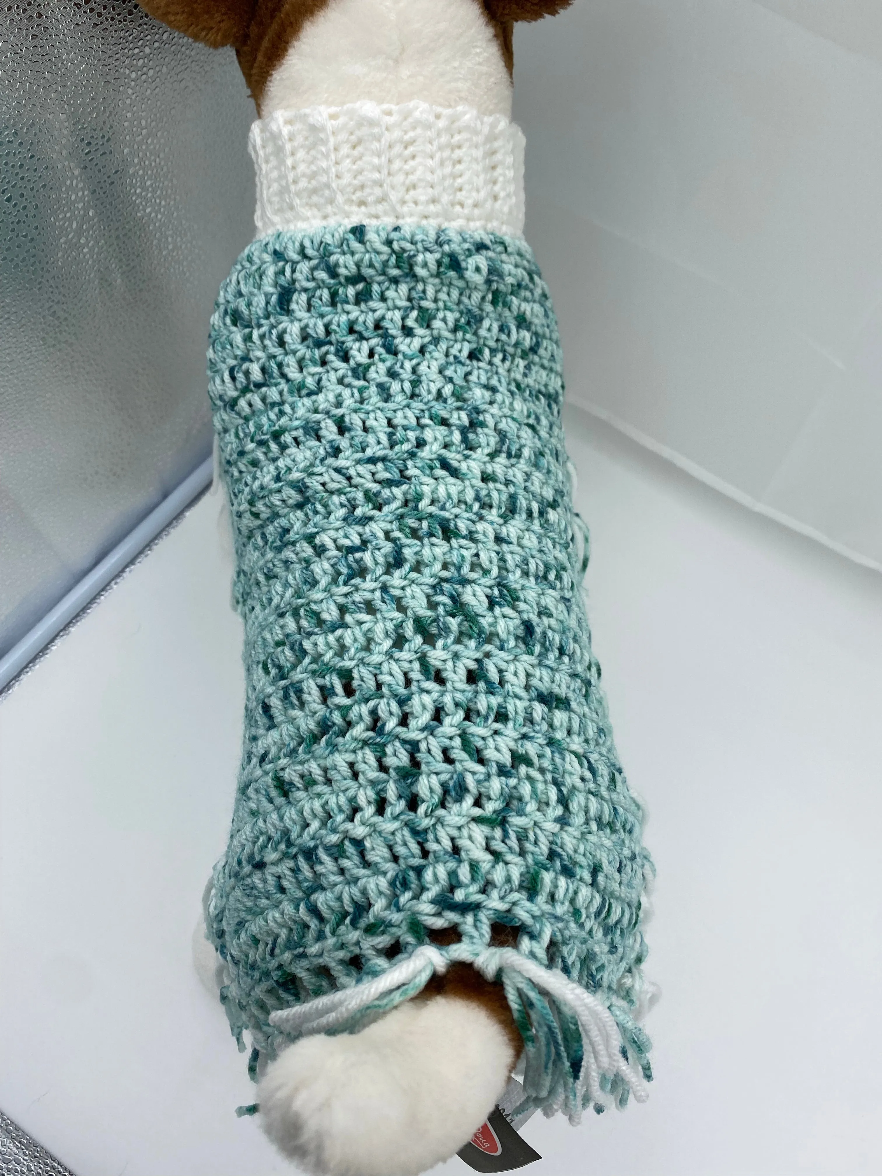 Water and Ice Dog Poncho