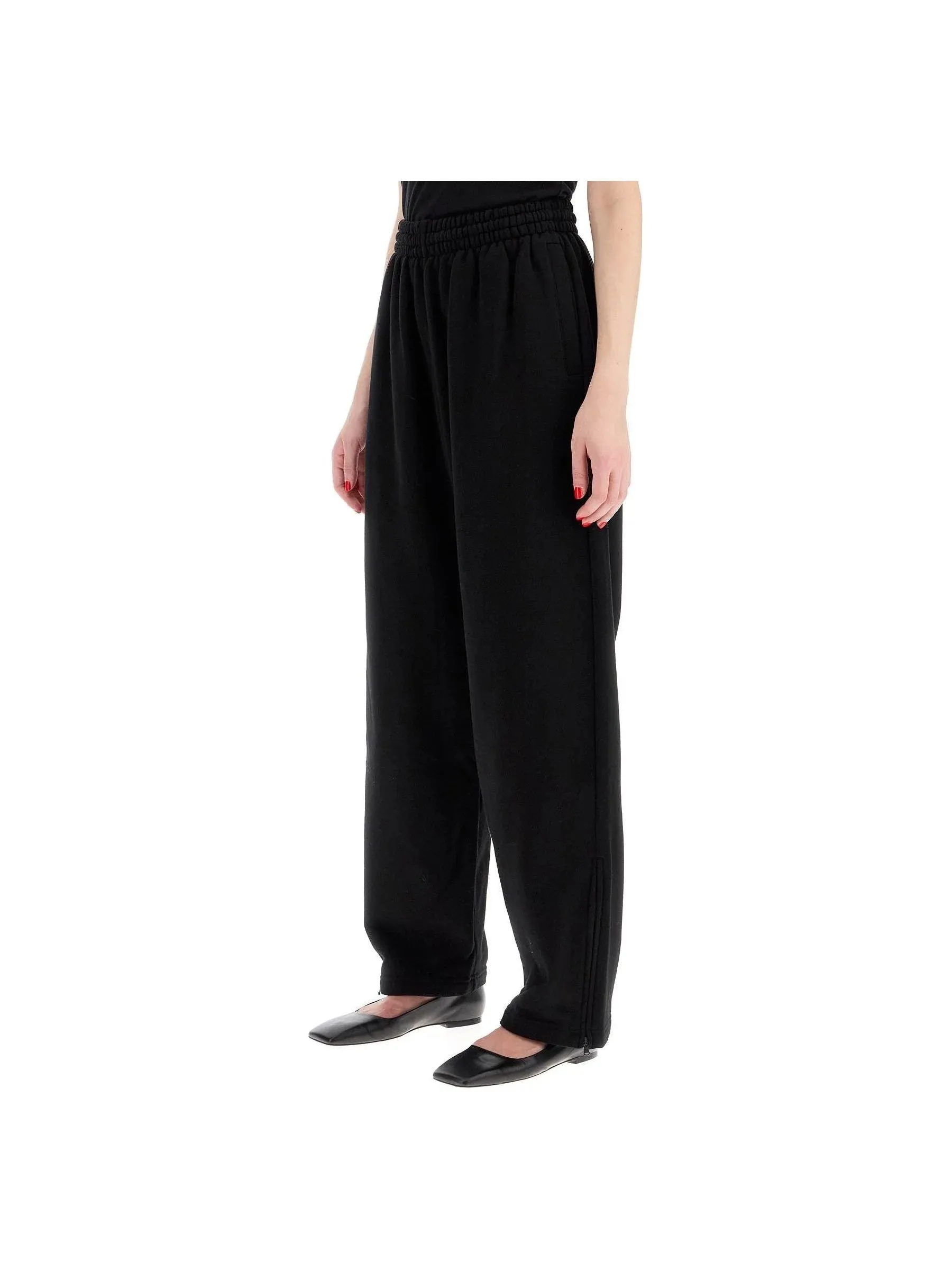 Wide-Leg Joggers - Cotton
