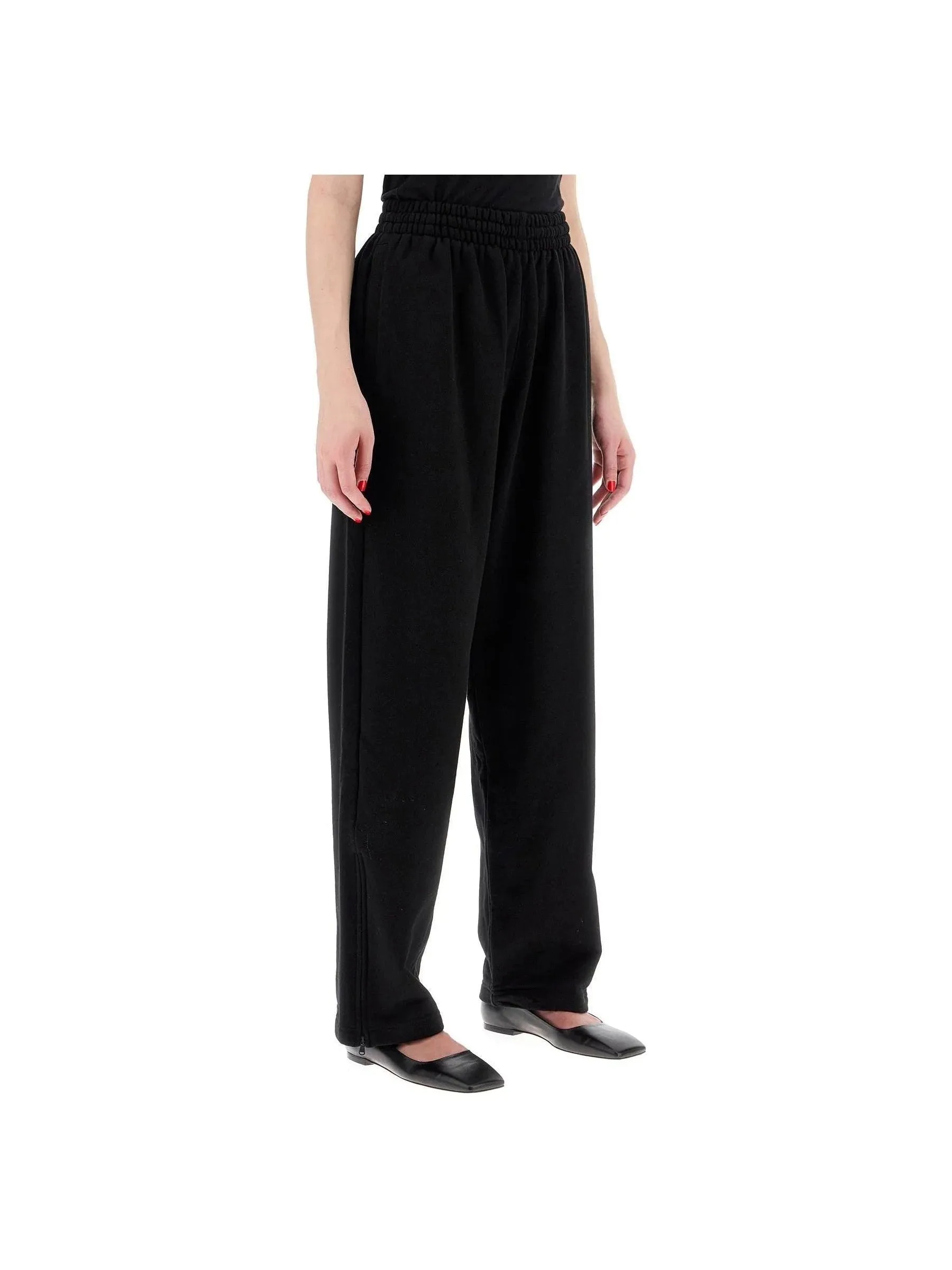 Wide-Leg Joggers - Cotton