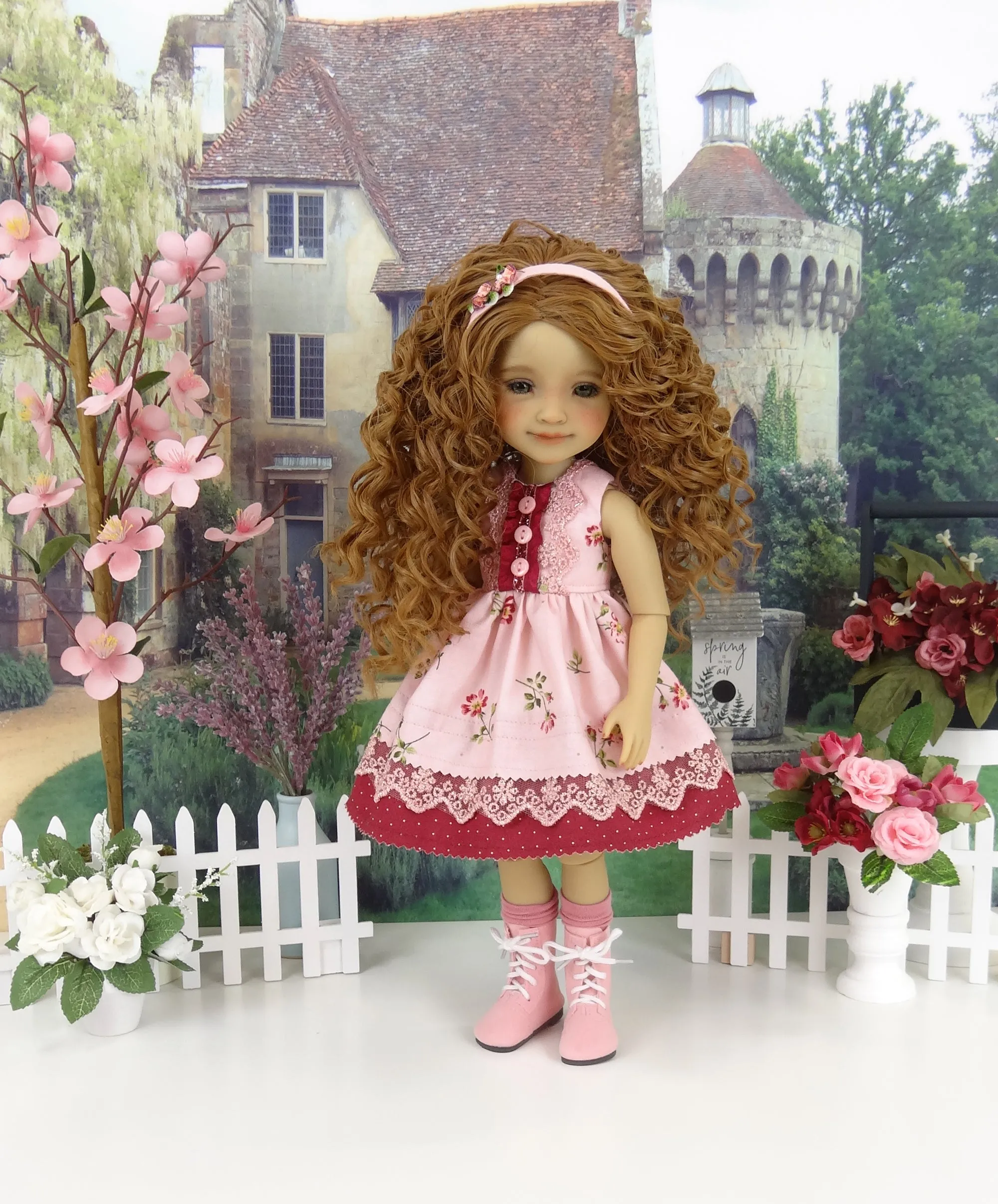 Wild Rose - dress with boots for Ruby Red Fashion Friends doll