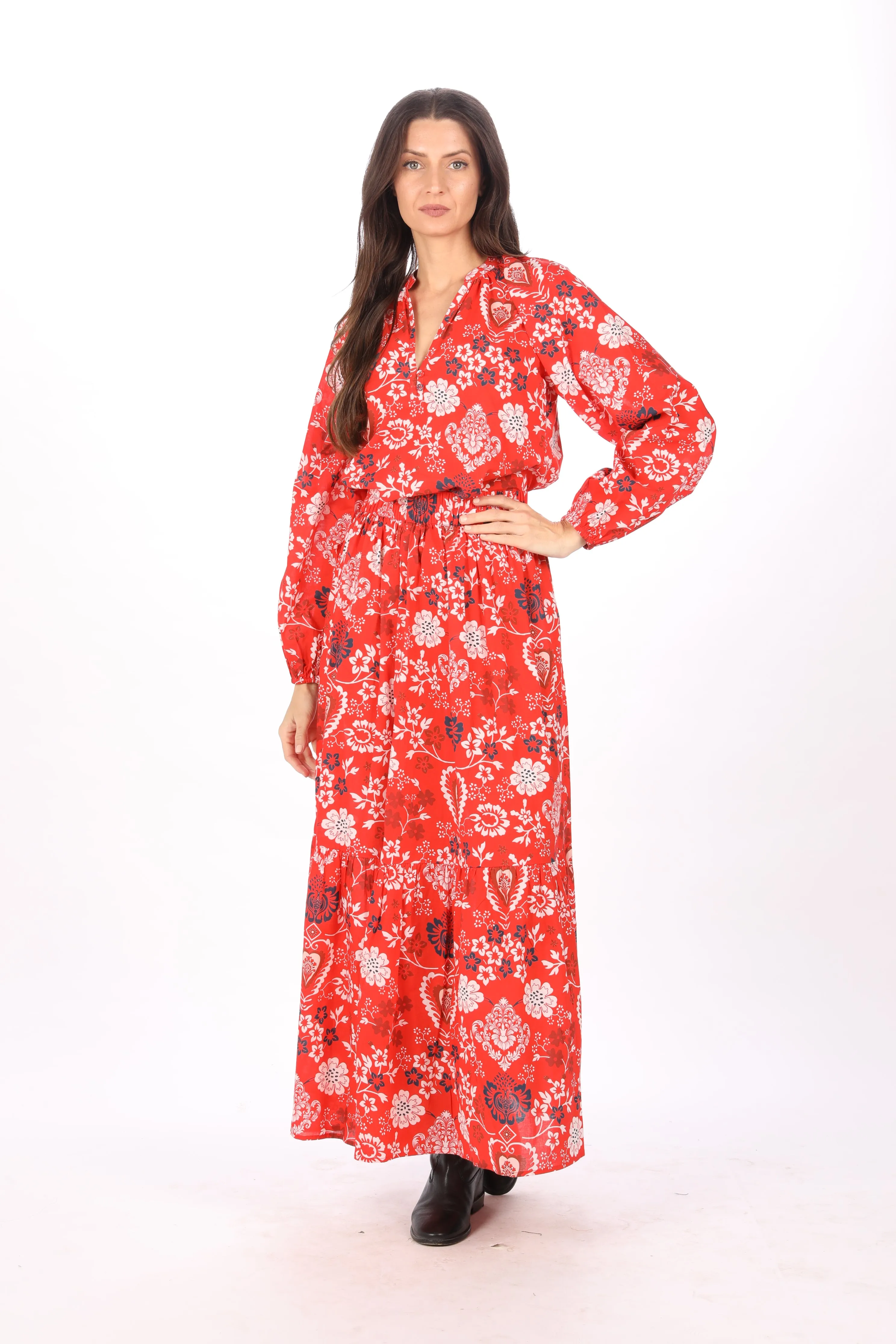 Willow Skirt. Scarlet