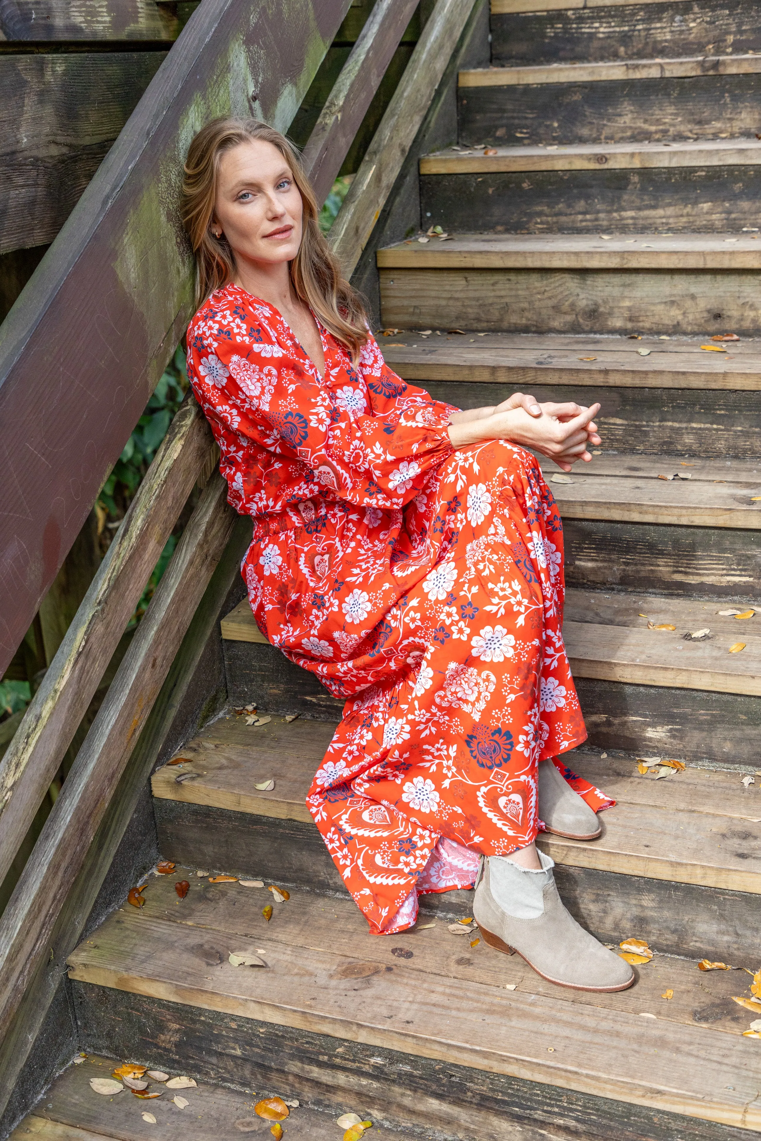Willow Skirt. Scarlet