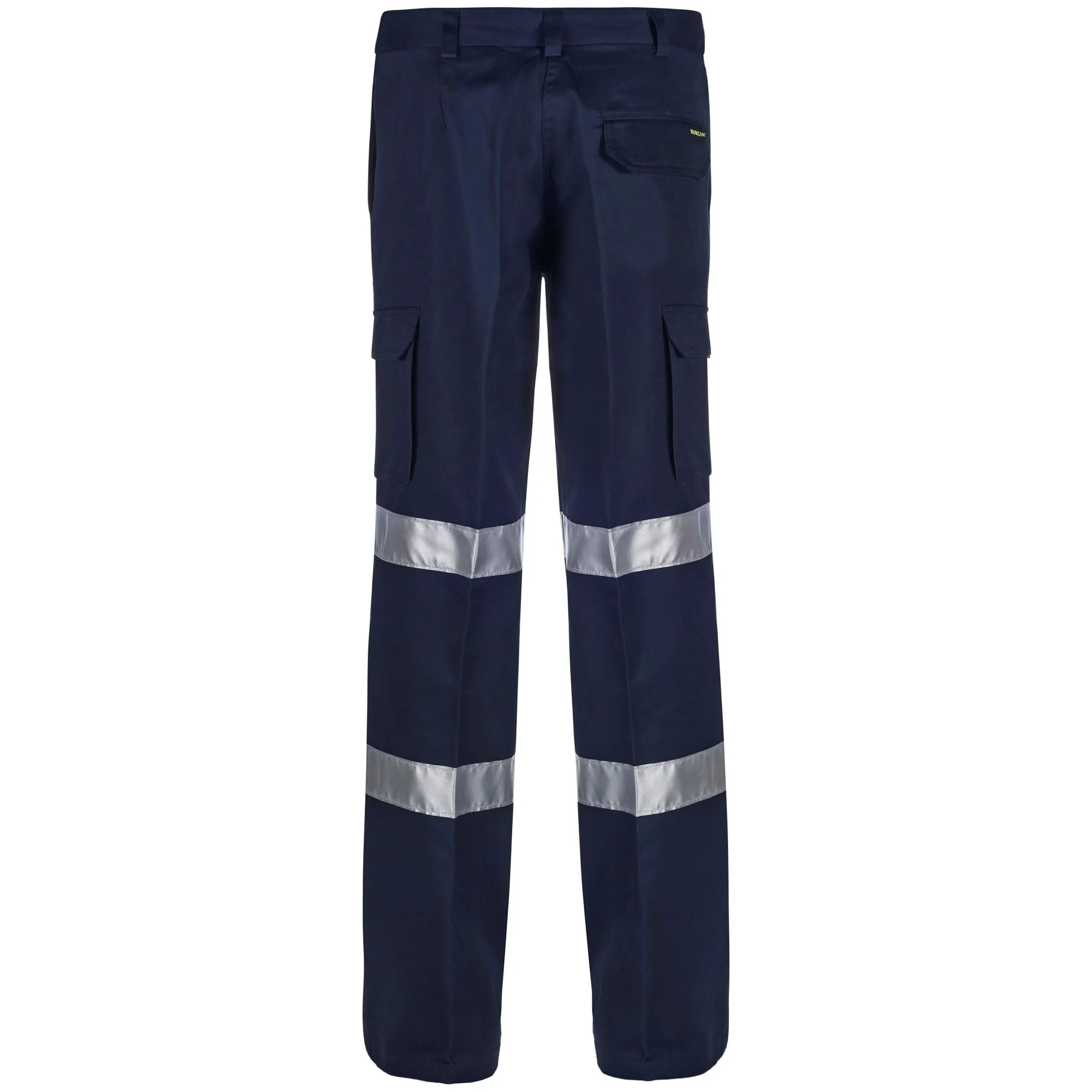 Workcraft Ladies Reflective Mid Weight Cargo Cotton Drill Trouser With Tape (WPL075)