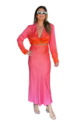YIN 2 SUNRISE GRADIENT MAXI SKIRT